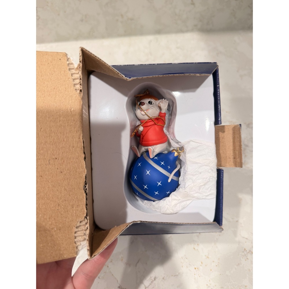 Disney The Rescuers Bernard President's Edition Christmas Ornament with Box